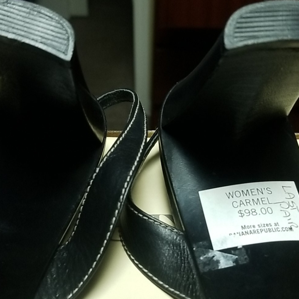 Black Leather sandals - Picture 5 of 7
